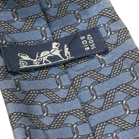 Hermès Paris 848 Silk Necktie 100% Silk